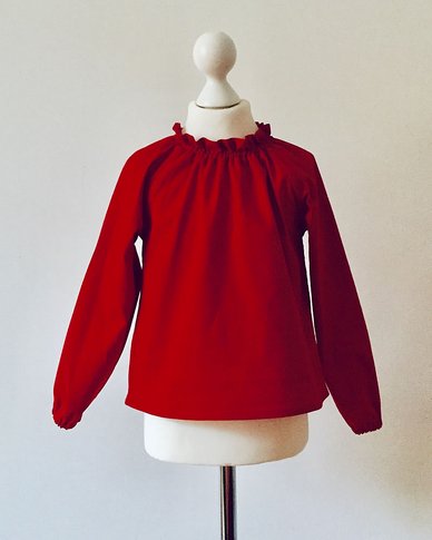 Bild Kinderbluse Josepha mit langen Ärmeln