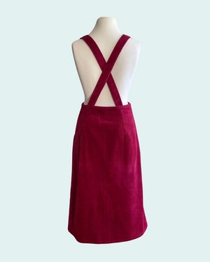 Foto Nähkursmodell Latzkleid Lisette Rückansicht