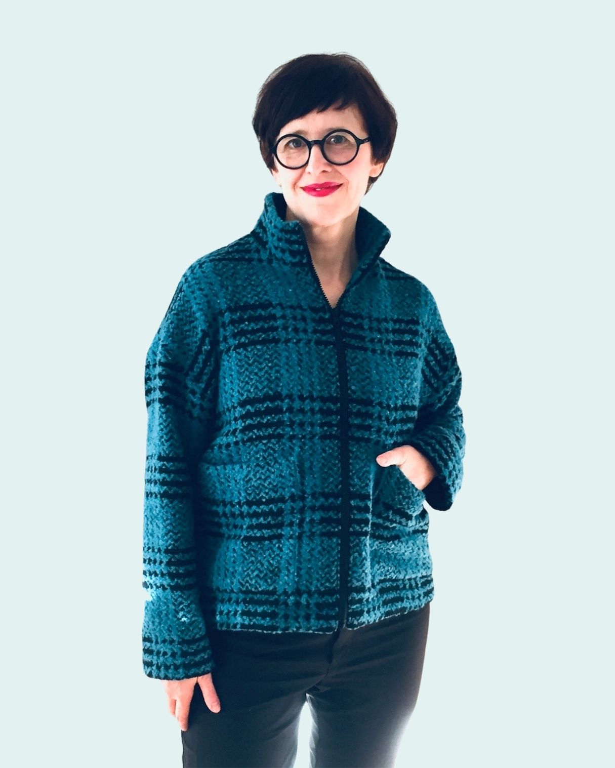 Jacke June mit Model Bild Jacke June mit Model