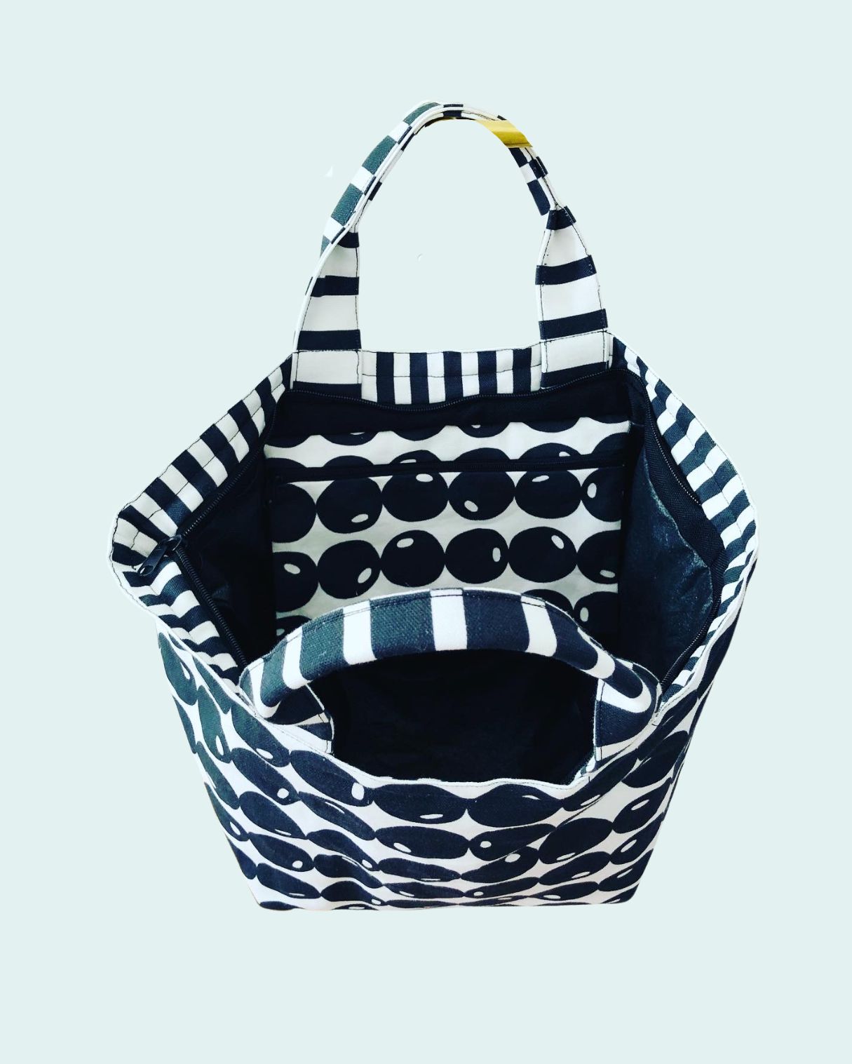 Nähkursmodell Kyoto-Bag Innenansicht Bild Nähkursmodell Kyoto-Bag Innenansicht